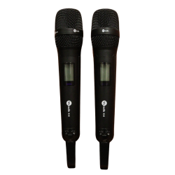Microfone Duplo Sem Fio MJ Áudio K-6