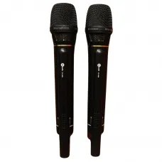 Microfone Duplo Sem Fio MJ Áudio KV-6588