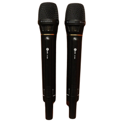 Microfone Duplo Sem Fio MJ Áudio KV-6588