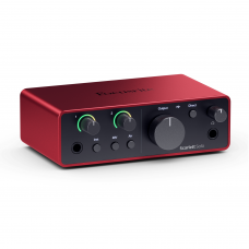 Interface de Áudio Focusrite Scarlett Solo 4° Geração