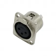 Conector DLK XLR Fêmea Painel
