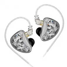 Fone de Ouvido KZ AS24 Silver - 24 Drivers Fone de Ouvido KZ AS24 Silver - 24 Drivers