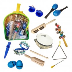 Kit Infantil De Percussão Com 10 Peças Custom Kids CKPK-10 Kit Infantil De Percussão Com 10 Peças Custom Kids CKPK-10
