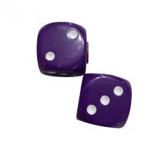 Par de Dados para Bateria Roxo Liverpool
