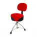 Banco de Bateria com Encosto 23.5 Vermelho Spanking