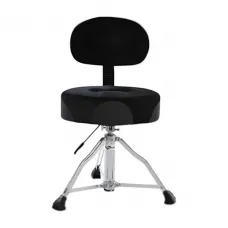 Banco de Bateria com Encosto 23.5 Preto Spanking