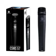 Microfone com Fio Dinâmico Custom Sound CSMS 57
