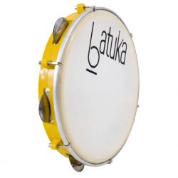 Pandeiro 10 Aro Plat Inox Pele Leitosa Batuka - Luen Pandeiro 10 Aro Plat Inox Pele Leitosa Batuka - Luen