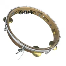 PANDEIRO SL 12'' 8 AFIN 21(7) DOURADO ENVER. PELE CRISTAL - GOPE 647SLEP