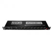 Spliiter Santo Angelo DMX para Rack 2 Entradas 8 Saidas 