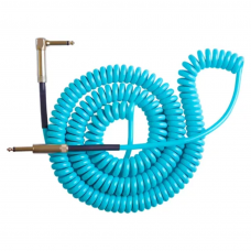 Cabo Guitarra 0,50mm P10 X P10 90º Tornado 30FT/9.15M - Azul Claro