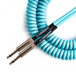Cabo Guitarra 0,50mm P10 X P10 Tornado 30FT/9.15M - Azul Claro