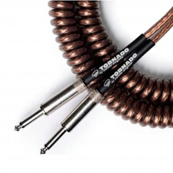 Cabo Guitarra 0,50mm P10 X P10 Tornado 30FT/9.15M - PT Fumê