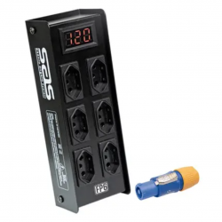 Régua com Filtro de Proteção DPS com 6 Tomadas  FP6 Preto SAS