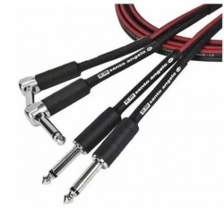 Cabo Double 0,20MM e Plugs 2 P10 90º X 2 P10  TK 10FT/3.05M - Preto