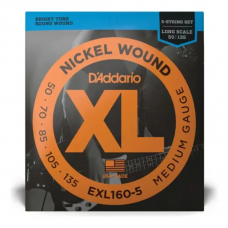 Encordoamento para Baixo 5 Cordas 50-135 Daddario EXL160-5 Encordoamento para Baixo 5 Cordas 50-135 Daddario EXL160-5
