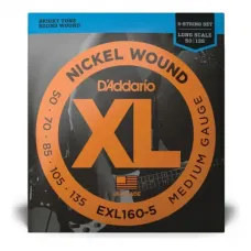 Encordoamento para Baixo 5 Cordas 50-135 Daddario EXL160-5