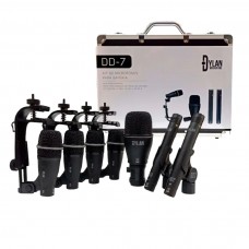 Kit com 7 Microfones para Bateria  Dylan  - DD-7