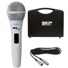 Microfone com Fio SKP Pro 92 XLR Branco