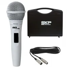 Microfone com Fio SKP Pro 92 XLR Branco Microfone com Fio SKP Pro 92 XLR Branco