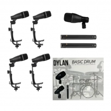 Kit de Microfones 7 Peças Dylan Basic Drum