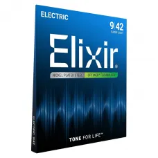 Encordoamento Elixir Guitarra 11-49 Optiweb Nickel Plated - 19102