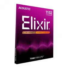 Encordoamento Elixir Violão 11-52 Nanoweb Phosphor Bronze - 16027