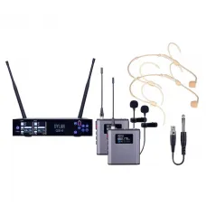 Microfone Sem Fio Dylan QS-6 Duplo