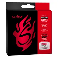 Encordoamento Solez Protech para Guitarra 0.09 SLG9 PT Encordoamento Solez Protech para Guitarra 0.09 SLG9 PT